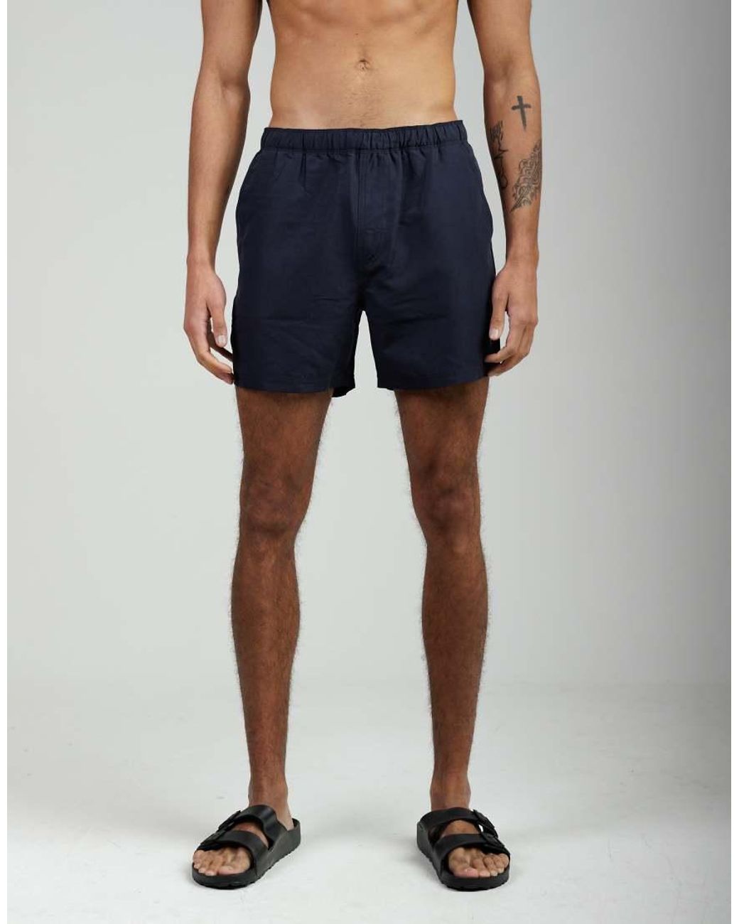 French Connection Blue 2 Pack Elasticated Swim Shorts for men
