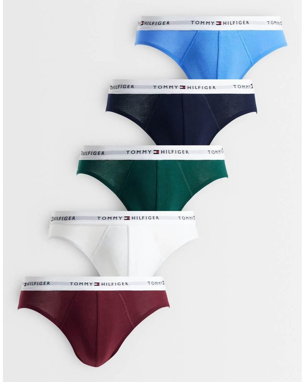 Tommy Hilfiger Blue Signature Cotton 5 Pack Briefs for men