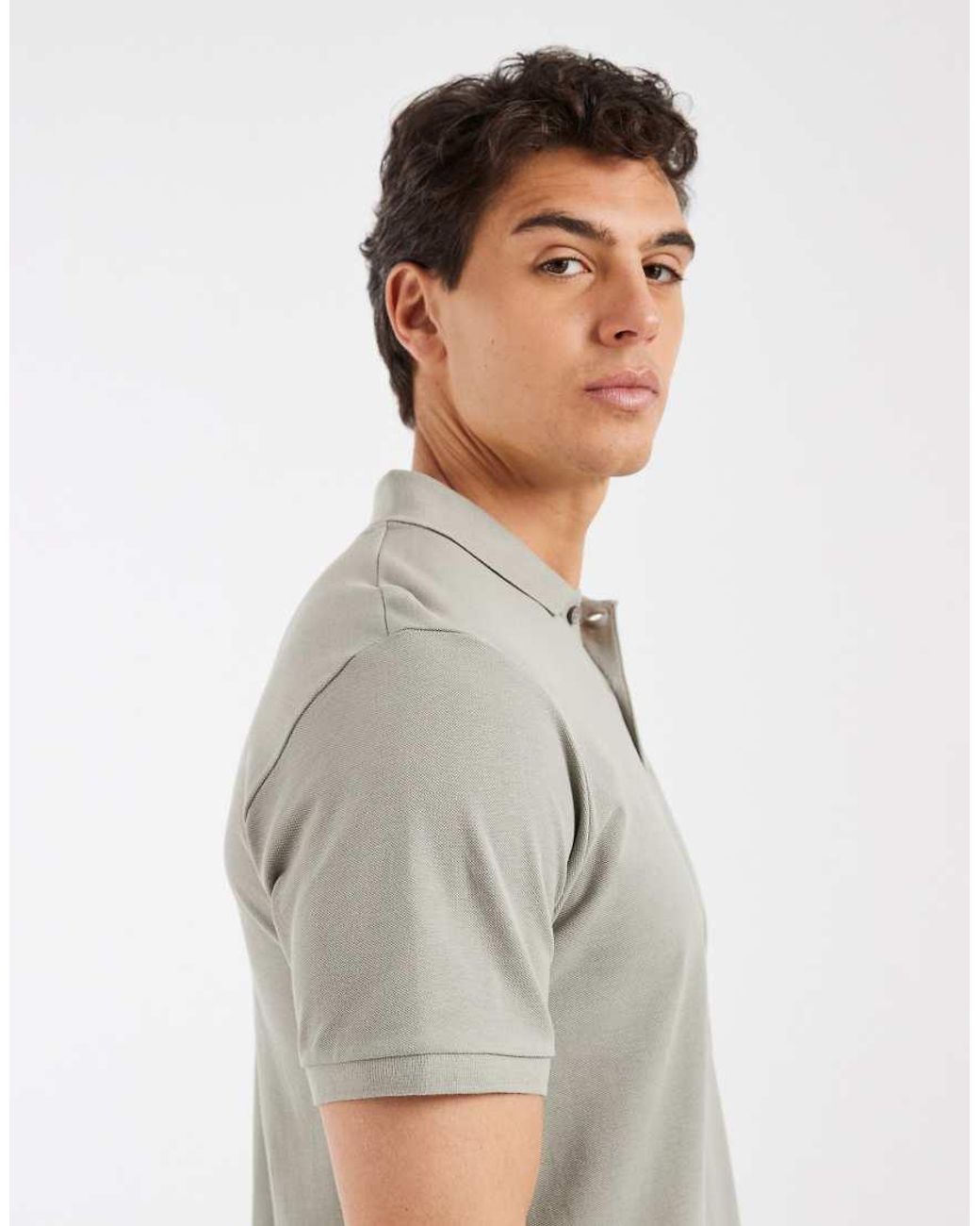 ASOS Gray Essentials Regular Fit Polo for men