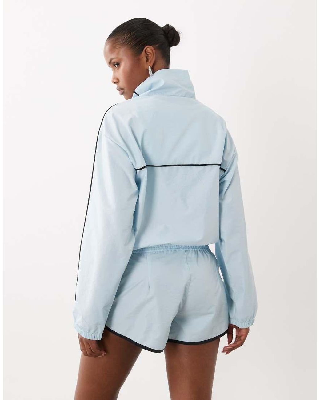 ASOS Blue Weekend Collective Co-ord Nylon Track Jacket