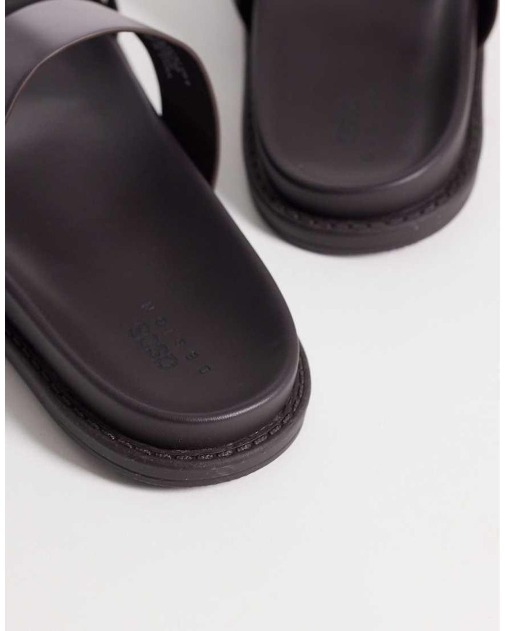 ASOS Red Cross Over Strap Sandals for men