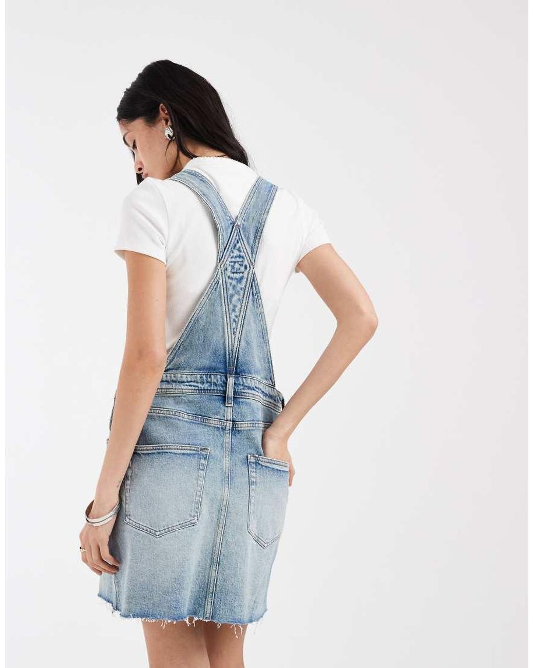 Tommy Hilfiger Blue Denim Dungaree Dress