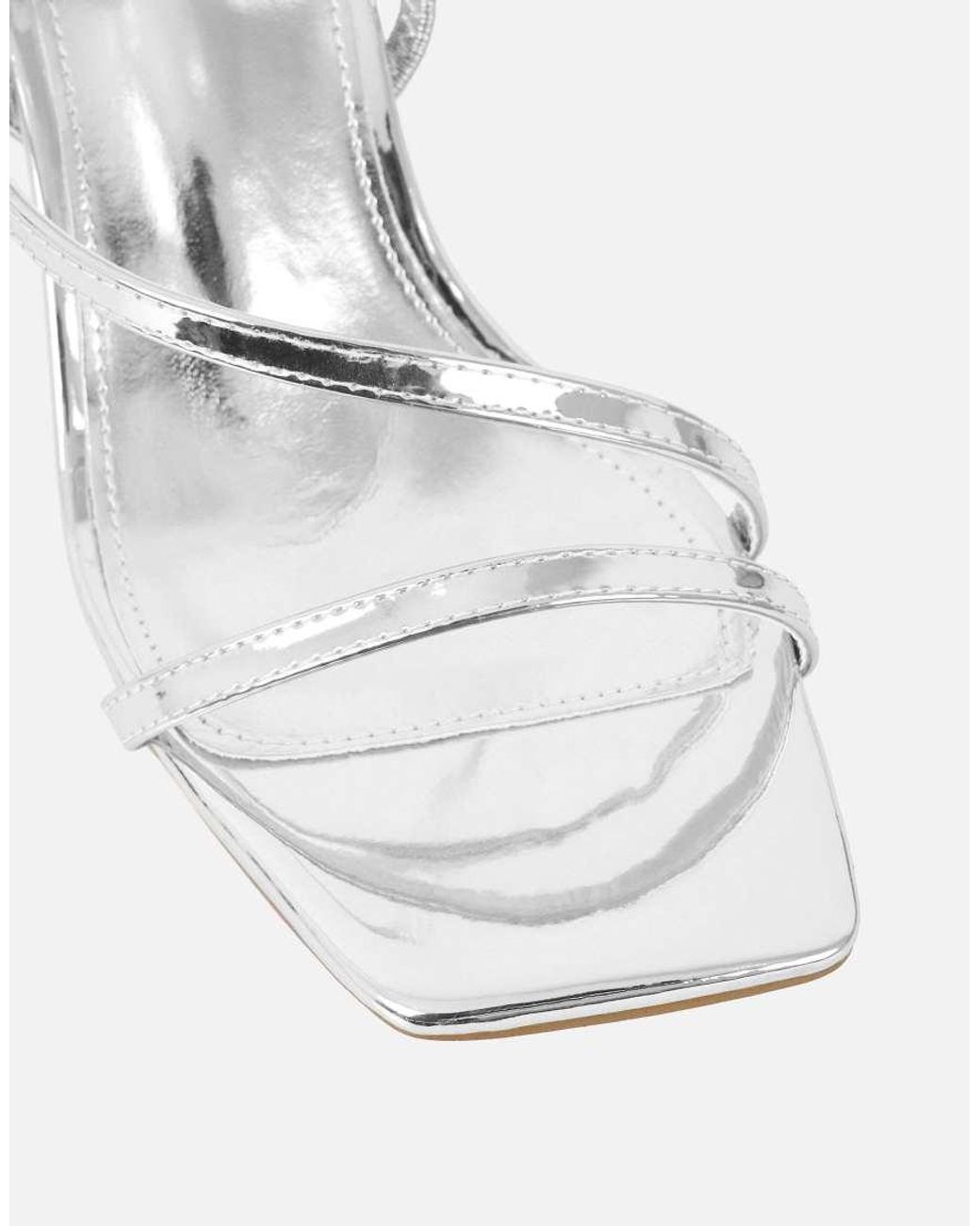 SIMMI Natural Manzi Strappy Block Heeled Sandals