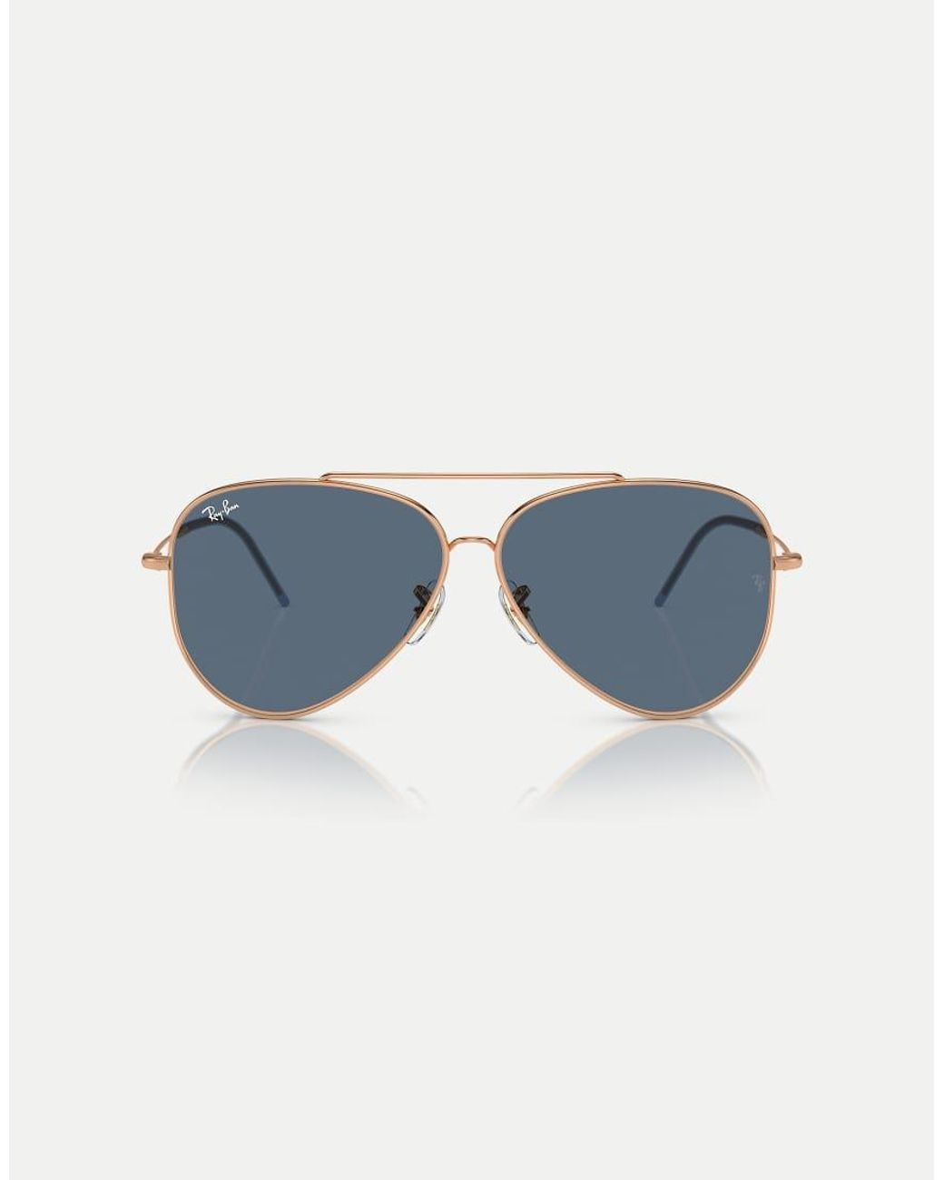 Ray-Ban Blue Aviator Pilot Sunglasses With Lens