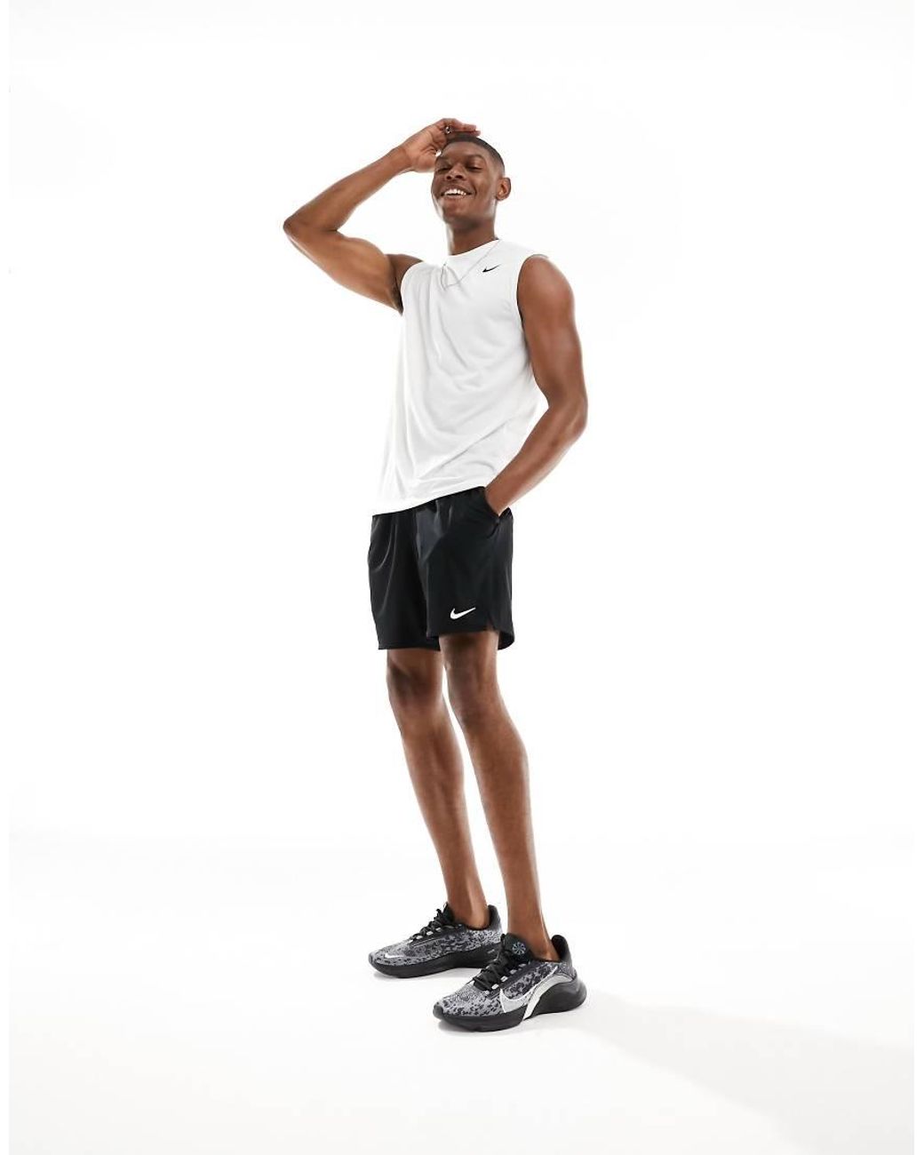 Nike White Legend Dri-fit Vest for men