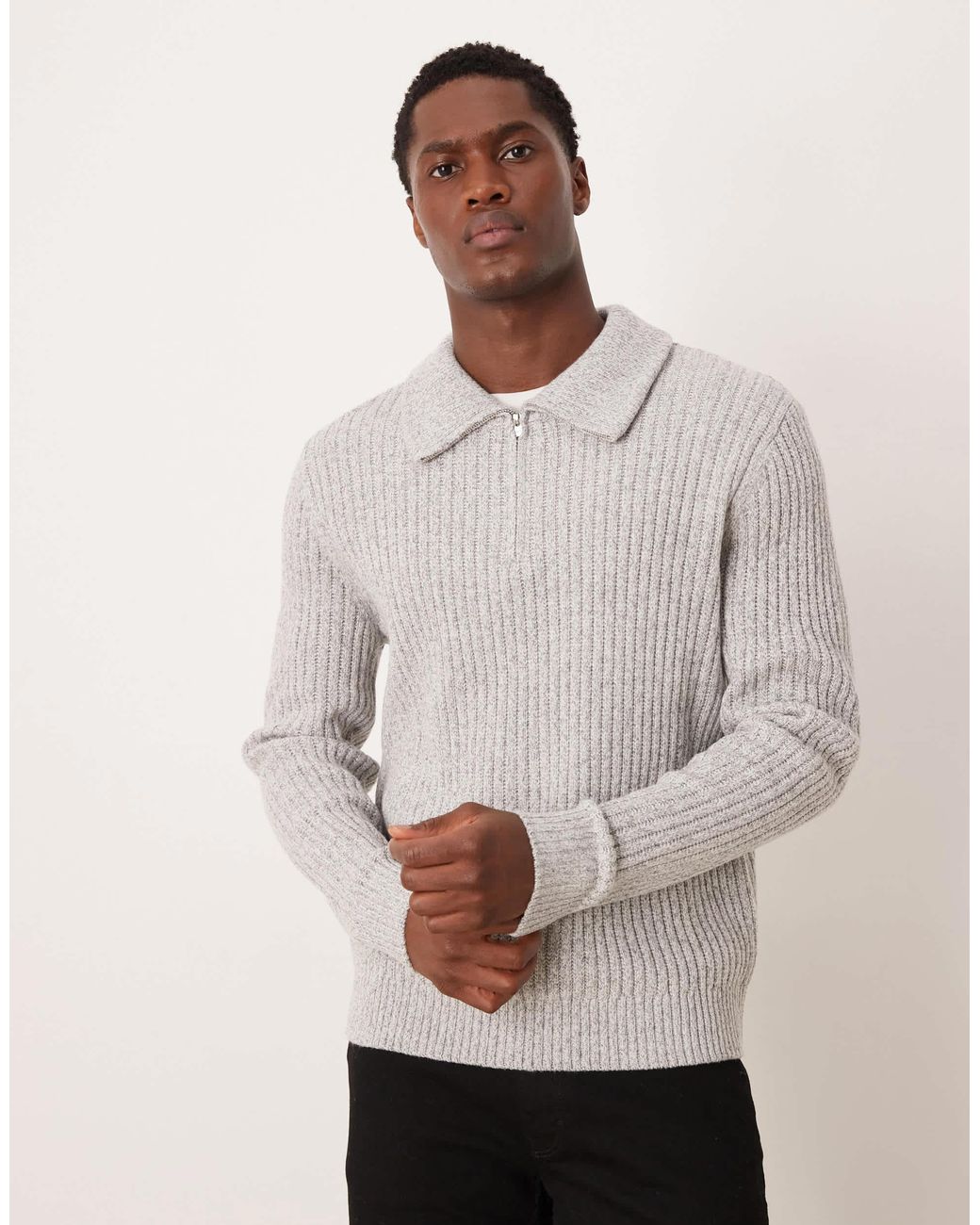 Polo à col zippé - clair Mango pour homme en coloris Natural