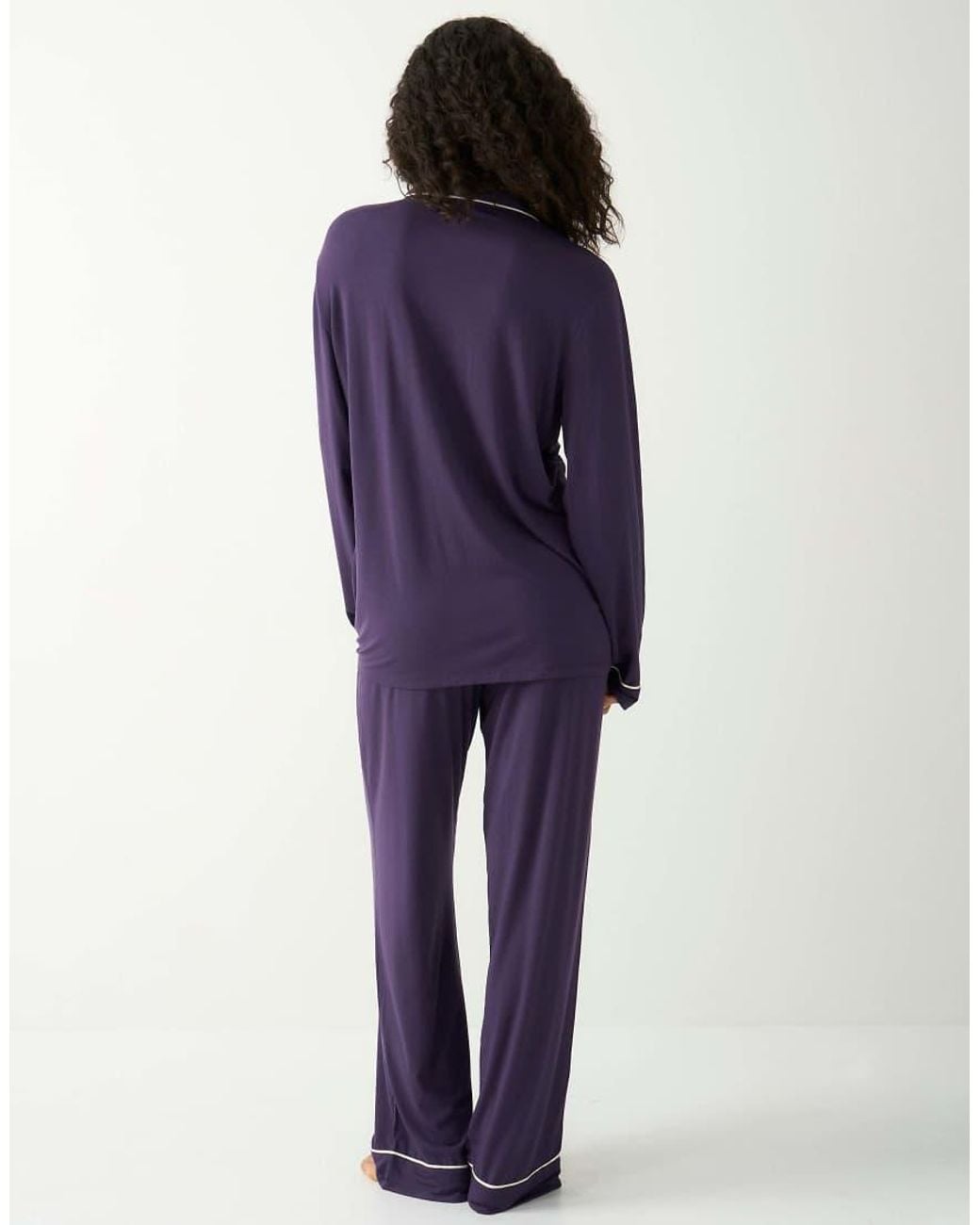 Stripe & Stare Blue Long Pyjama Set