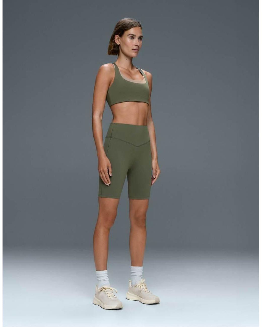 Oysho Green Evermove Medium-Support Double-Effect Sports Bra