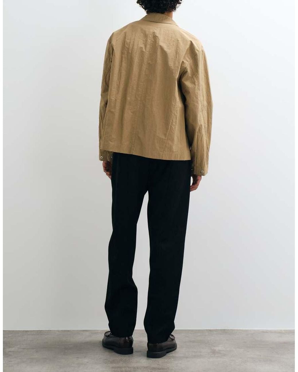 ASOS Blue Tailored Elasticated Oversized Tapered Trousers for men
