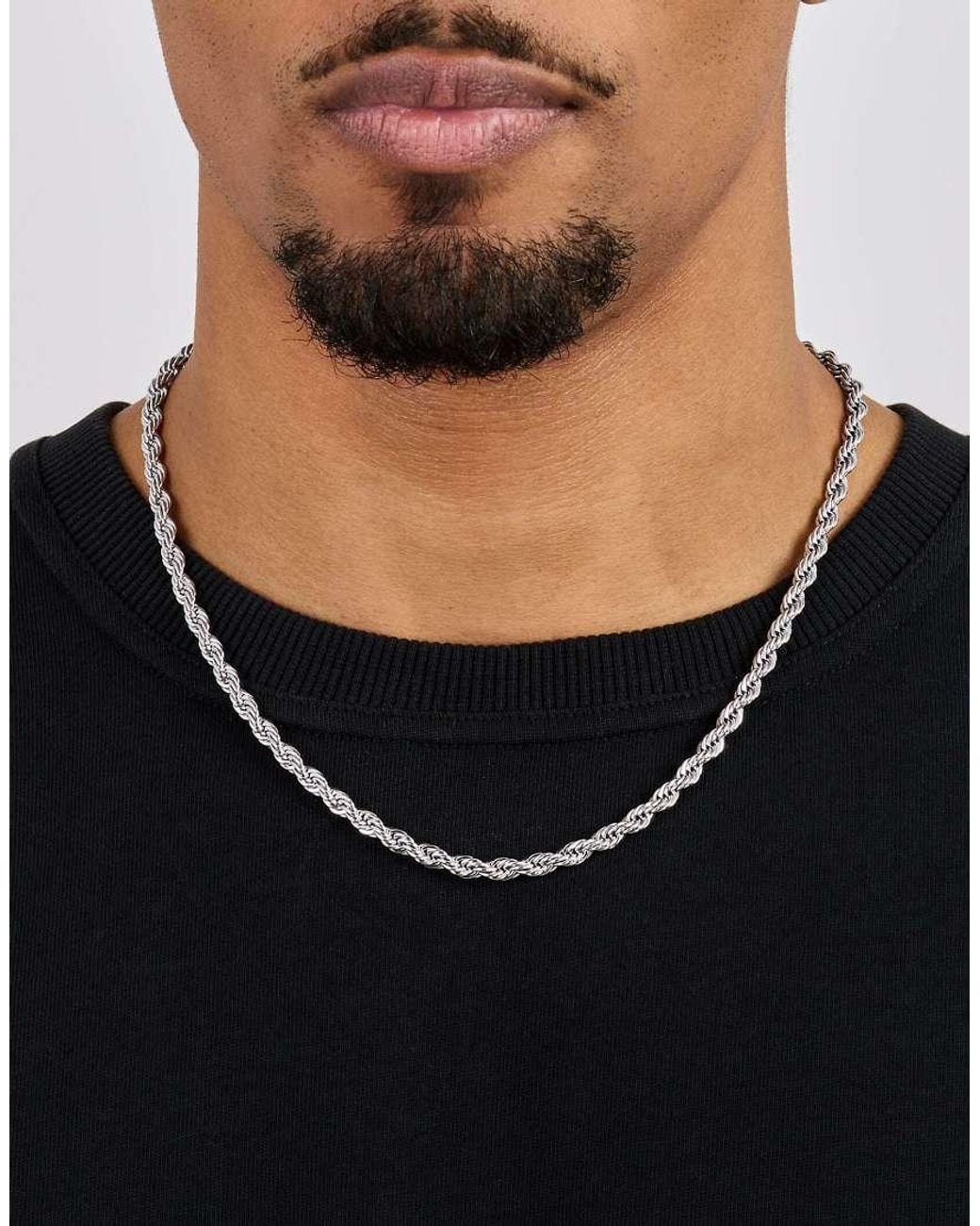 CERNUCCI White 5Mm Rope Chain for men