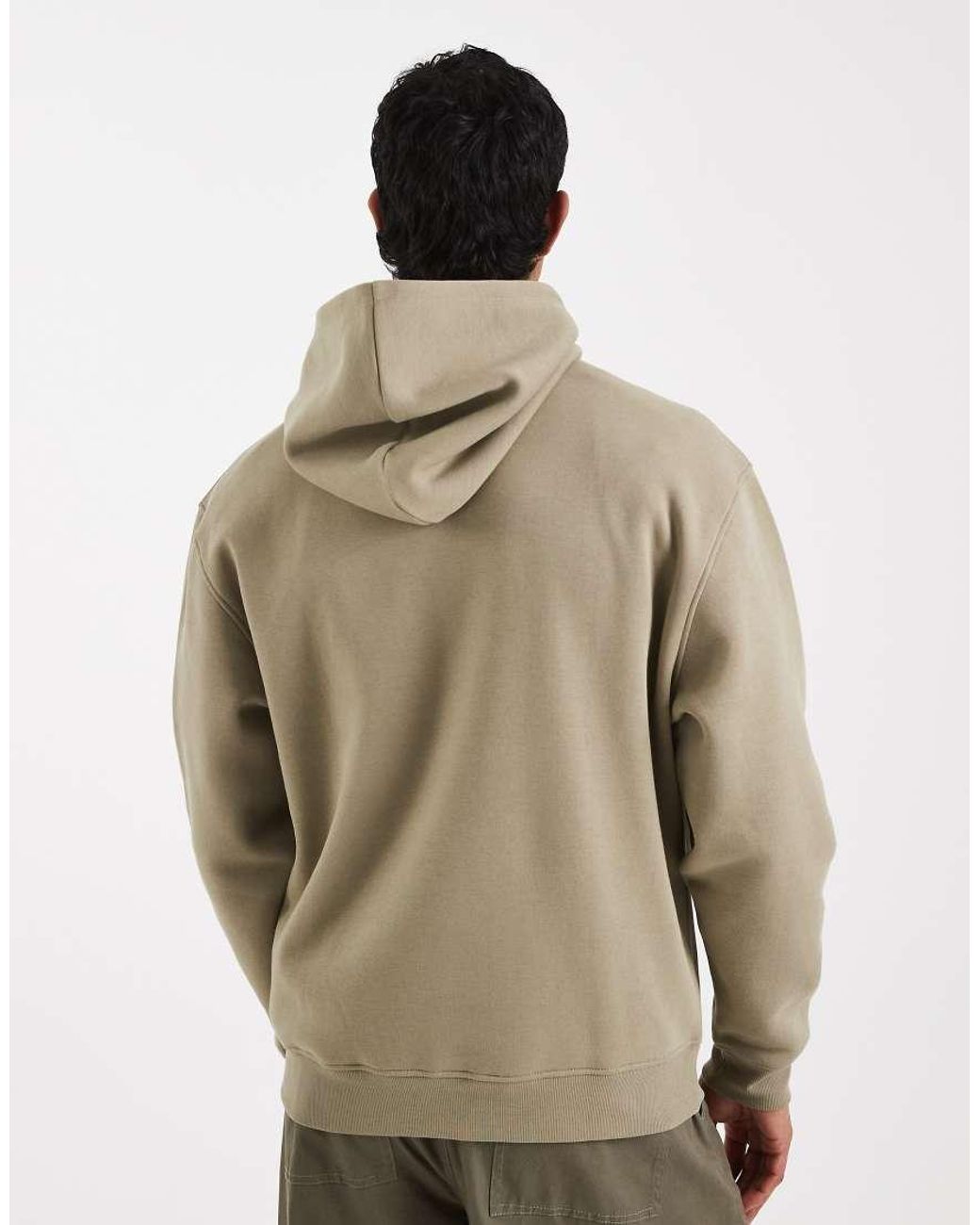 ASOS Natural Essentials Relaxed Fit Hoodie for men