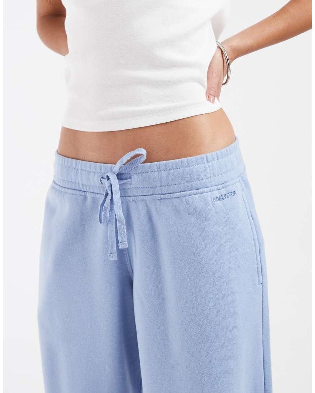 Hollister Blue Low Rise Wide Leg joggers