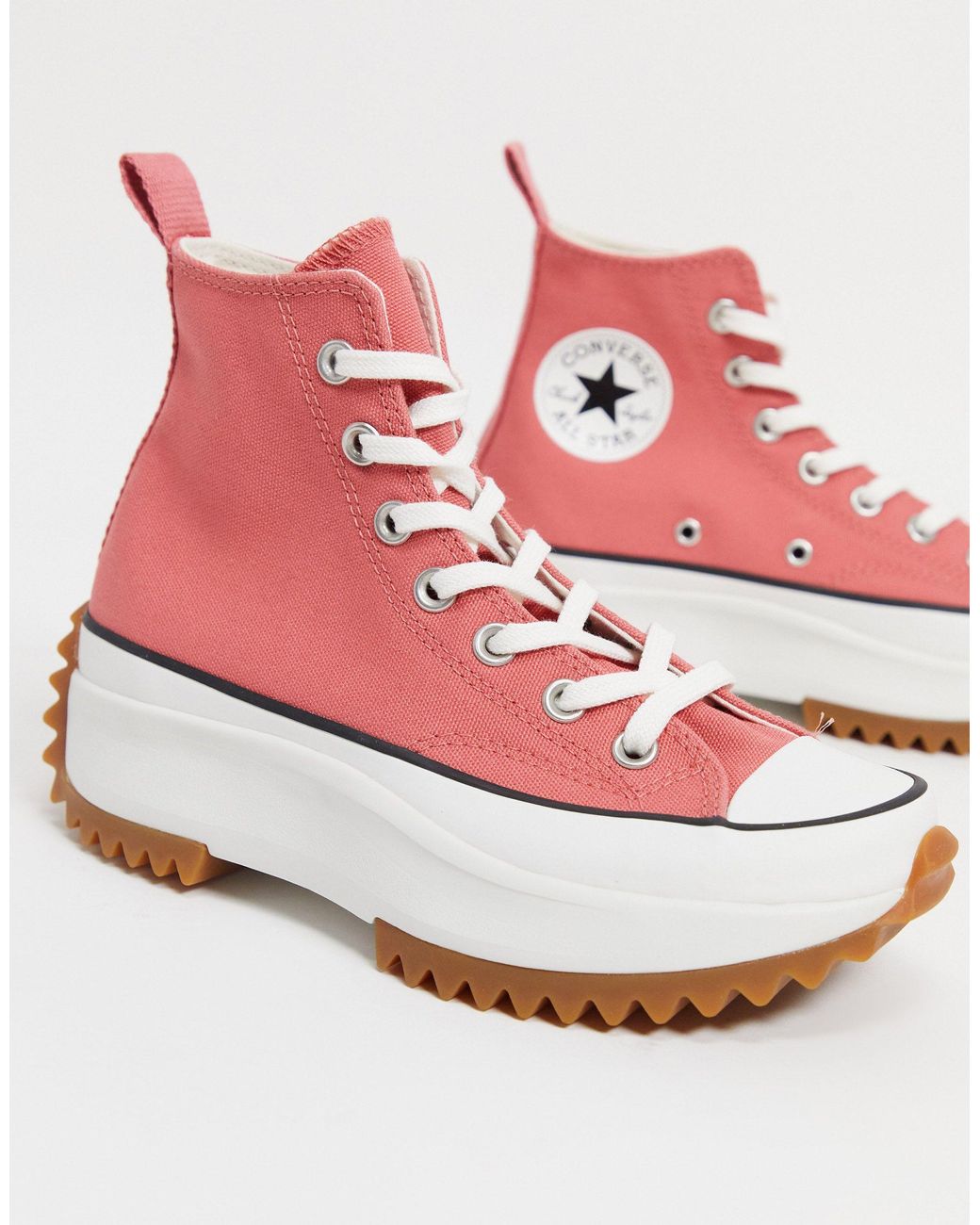 Run star hike - baskets - corail Converse en coloris Rose | Lyst