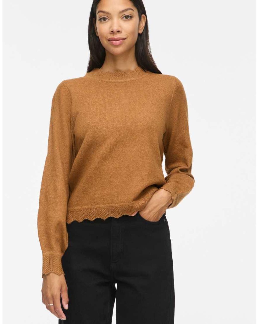 Vila Black Knitted Pullover