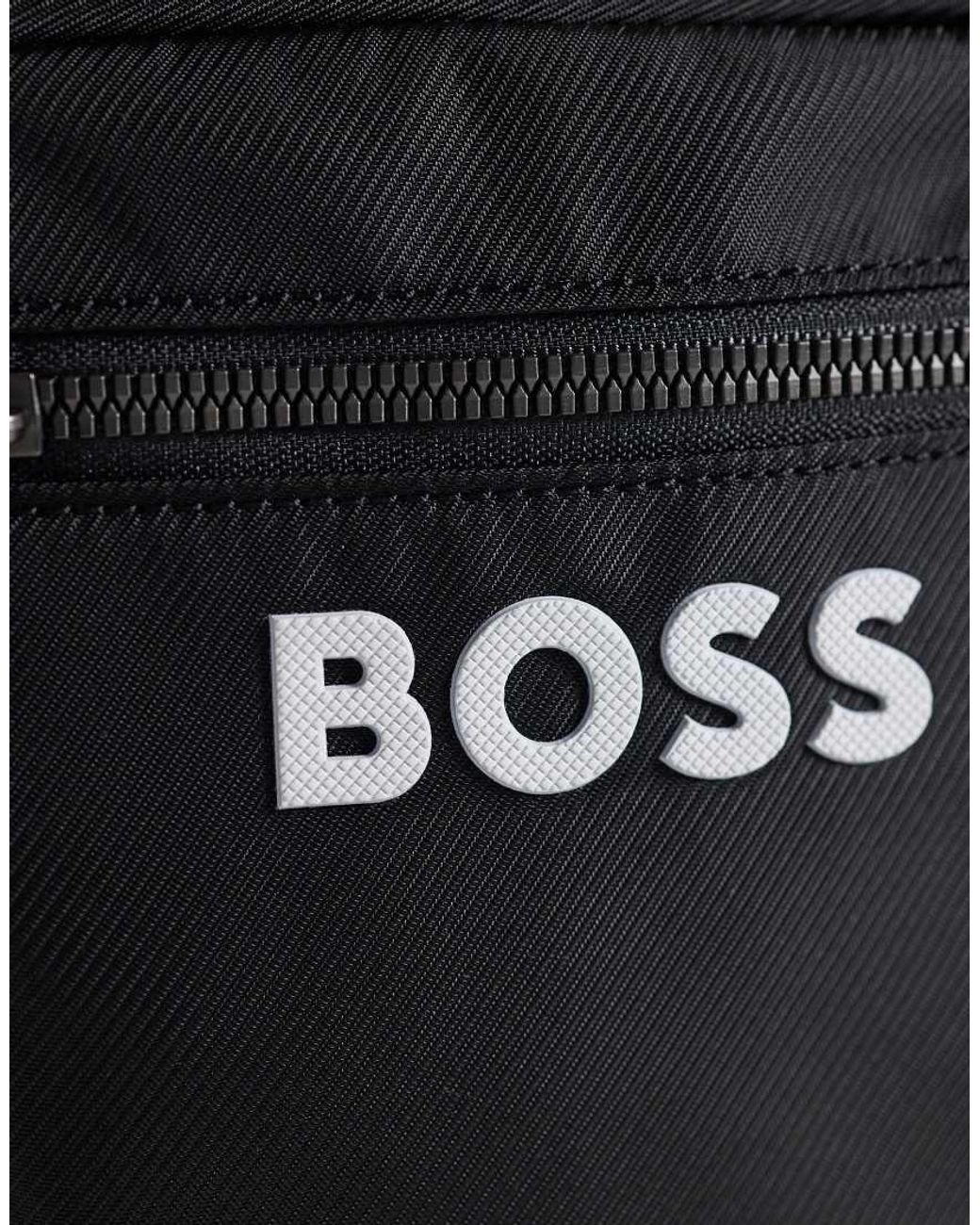 Boss Black Boss Catch Logo Zip Crossbody Bag for men