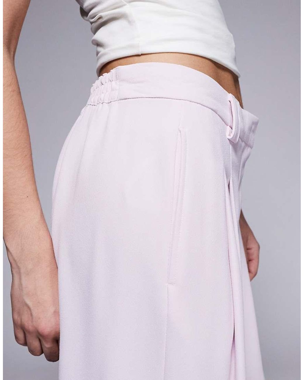 River Island Purple Wide Leg Pants