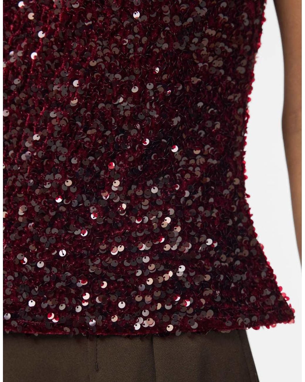 Pieces Red Tank Top