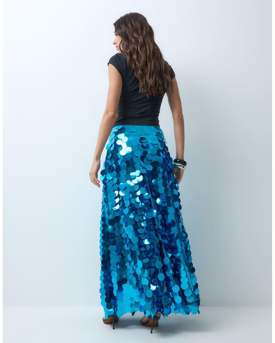 ASOS Blue – voluminöser maxirock