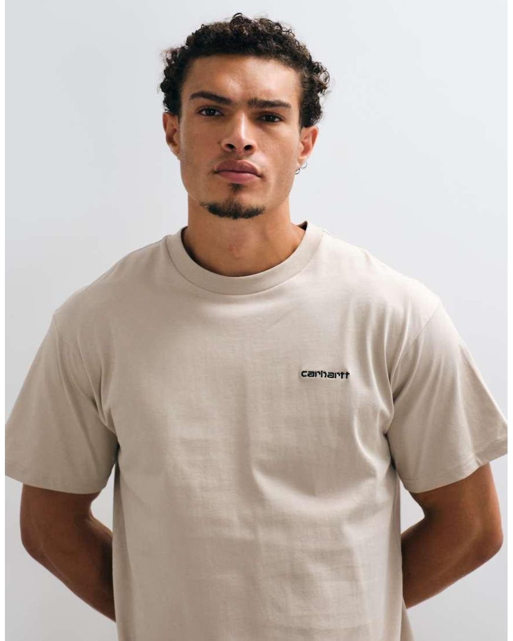 Carhartt Natural Script Embroidery Logo T-shirt for men