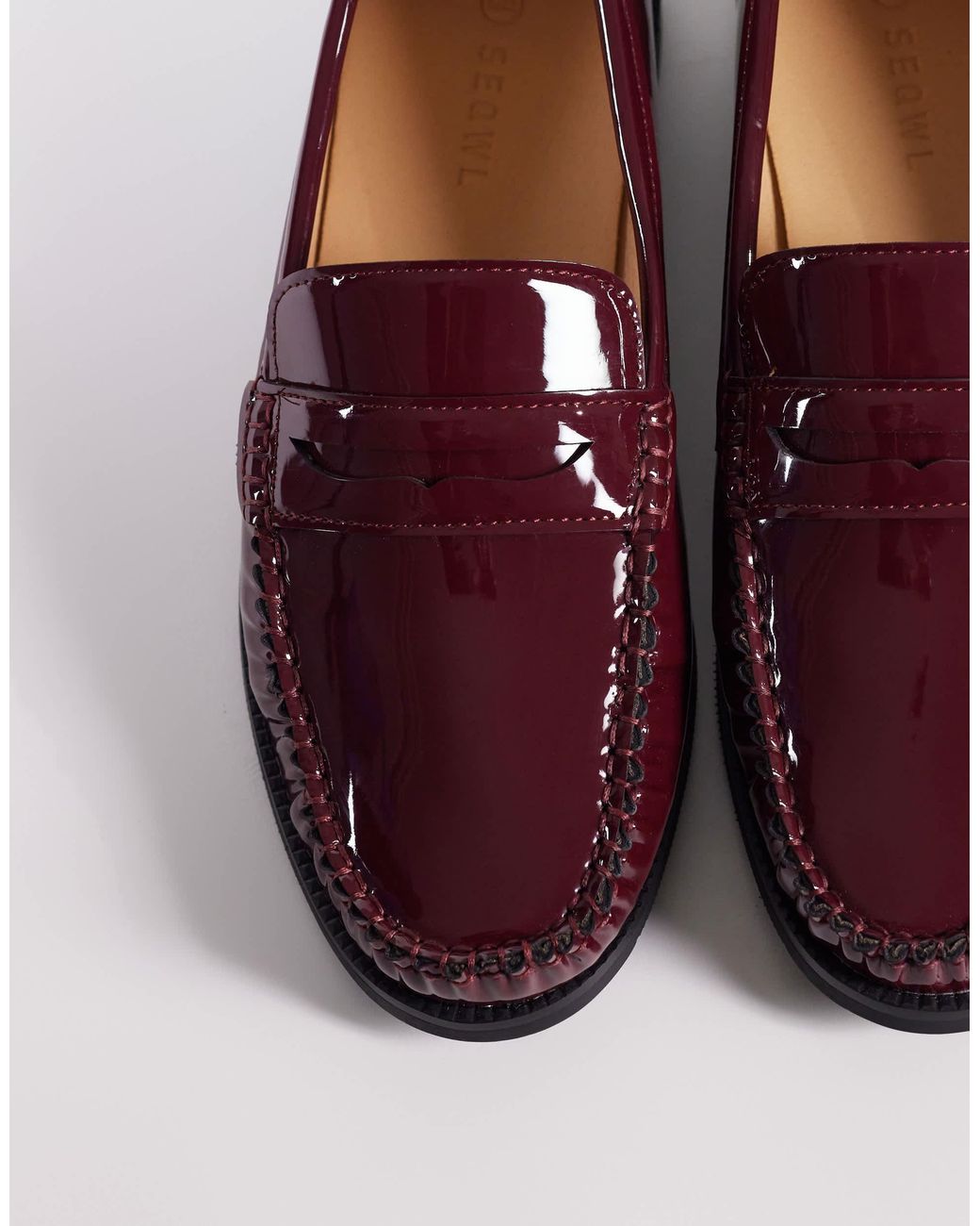 SEQWL Purple Hero Rouched Loafers for men