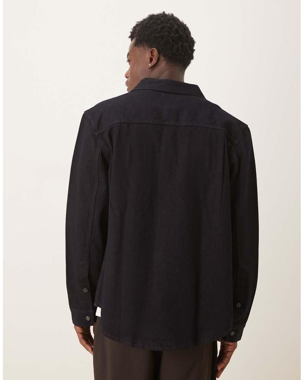 Calvin Klein Black Long Overshirt for men