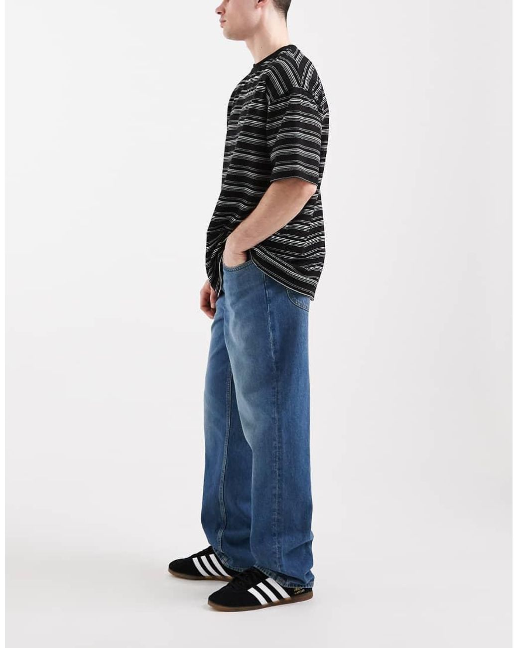 Lee Jeans Black Asher Wide Leg Jeans for men