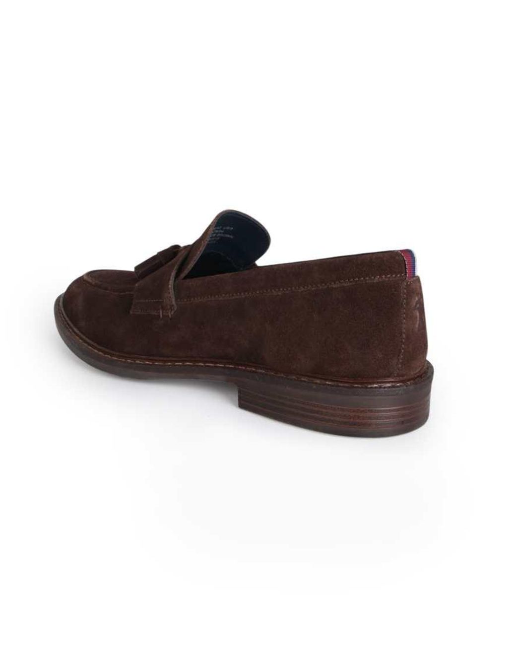 Thomas Crick Black 'Clinton' Leather Tassel Formal Loafer Shoes for men