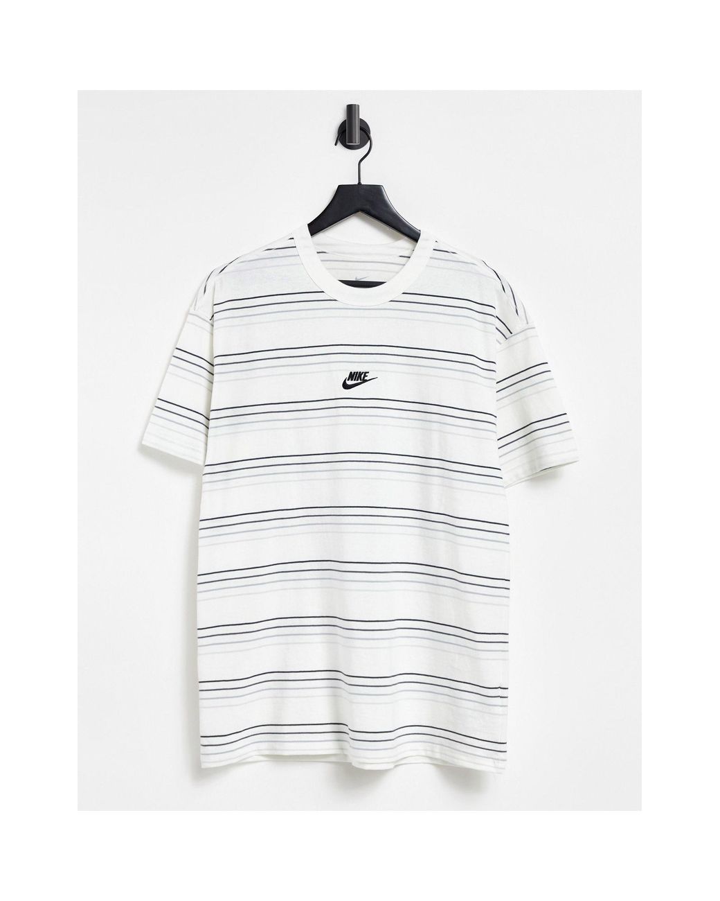 Camino Máquina de escribir fragmento Camiseta blanca extragrande a rayas premium essential Nike de hombre de  color Blanco | Lyst