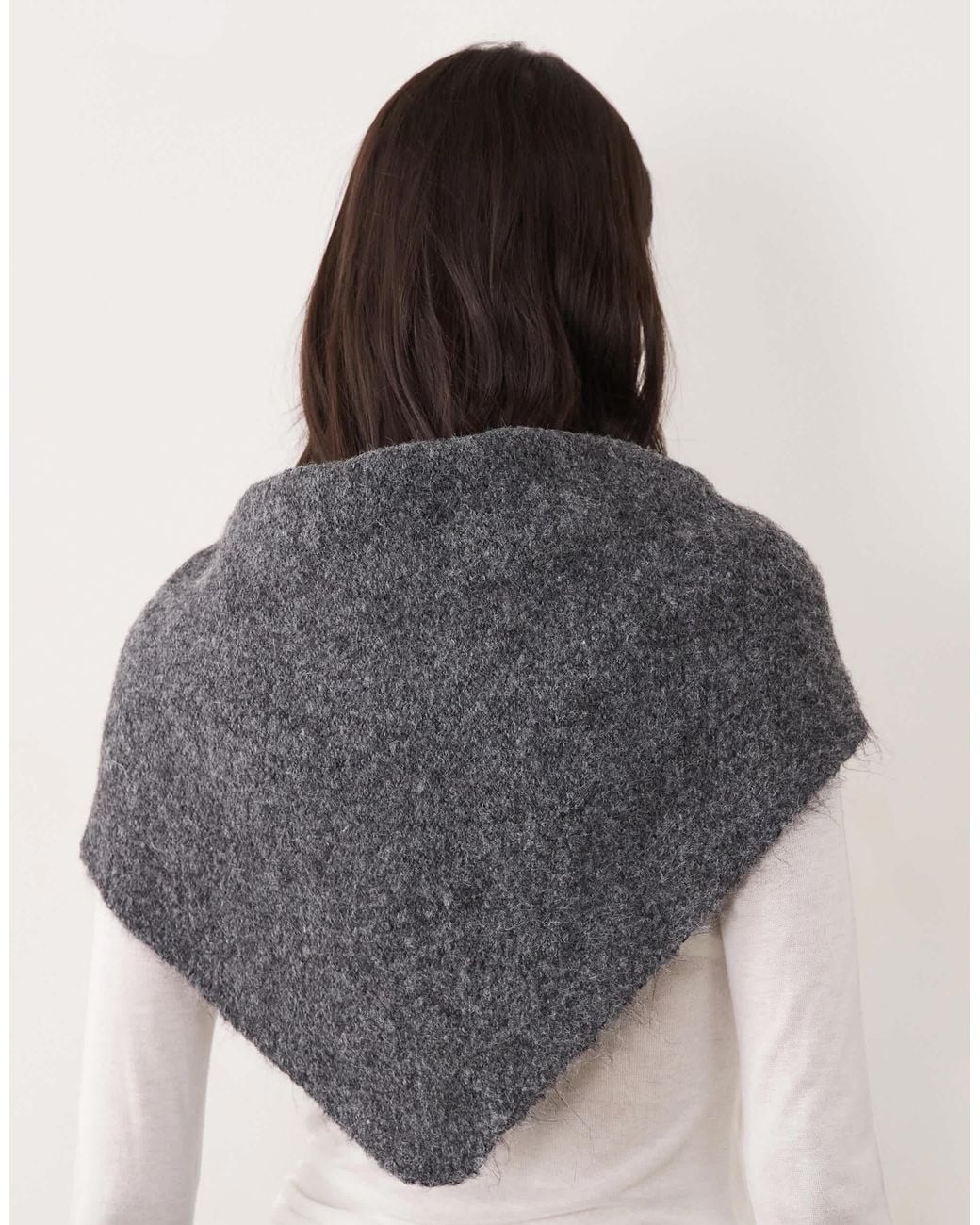 ASOS Gray Large Triangle Scarf