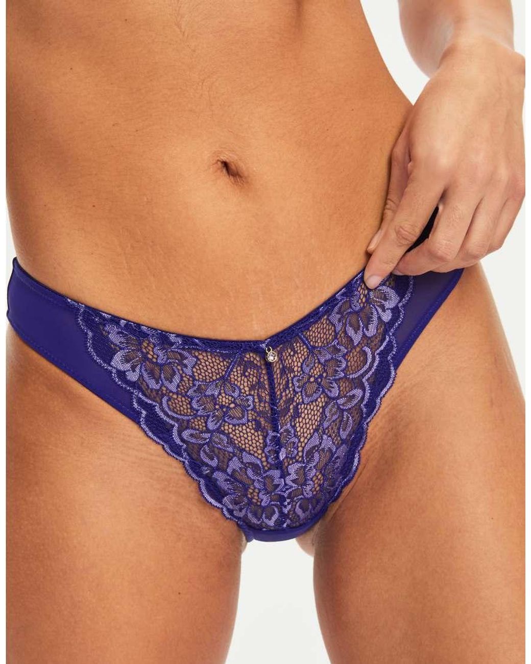 Ann Summers Blue Sexy Lace Brazilian