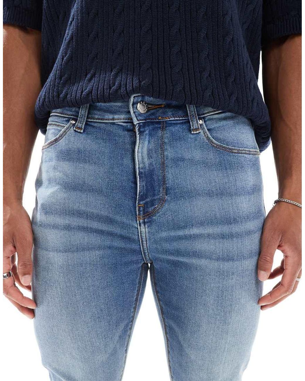 ASOS Blue Power Stretch Jeans for men