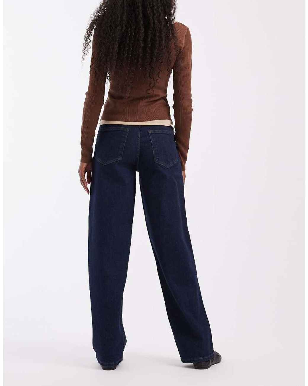 ONLY Blue Tonnie Loose Straight Leg Jeans