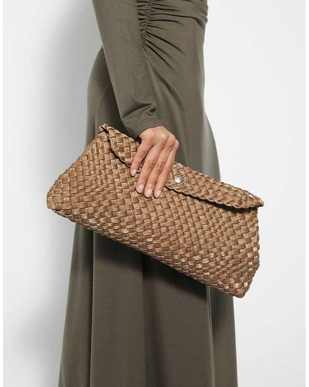 Dune Brown Encourage Clutch Bag