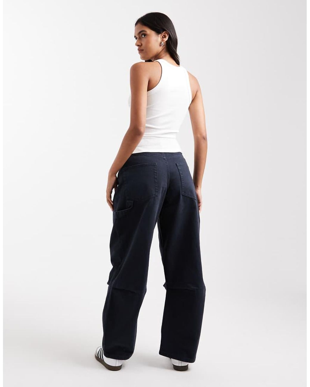 ASOS Blue Utility Barrel Cargo Jean