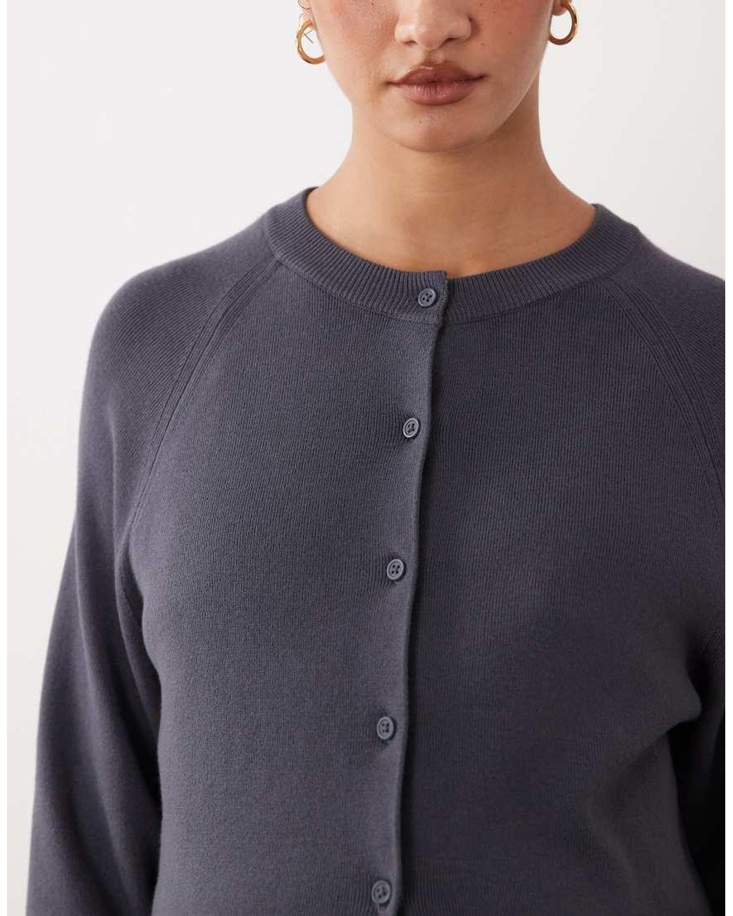ASOS Blue Asos Design Maternity Compact Knit Boxy Cardigan