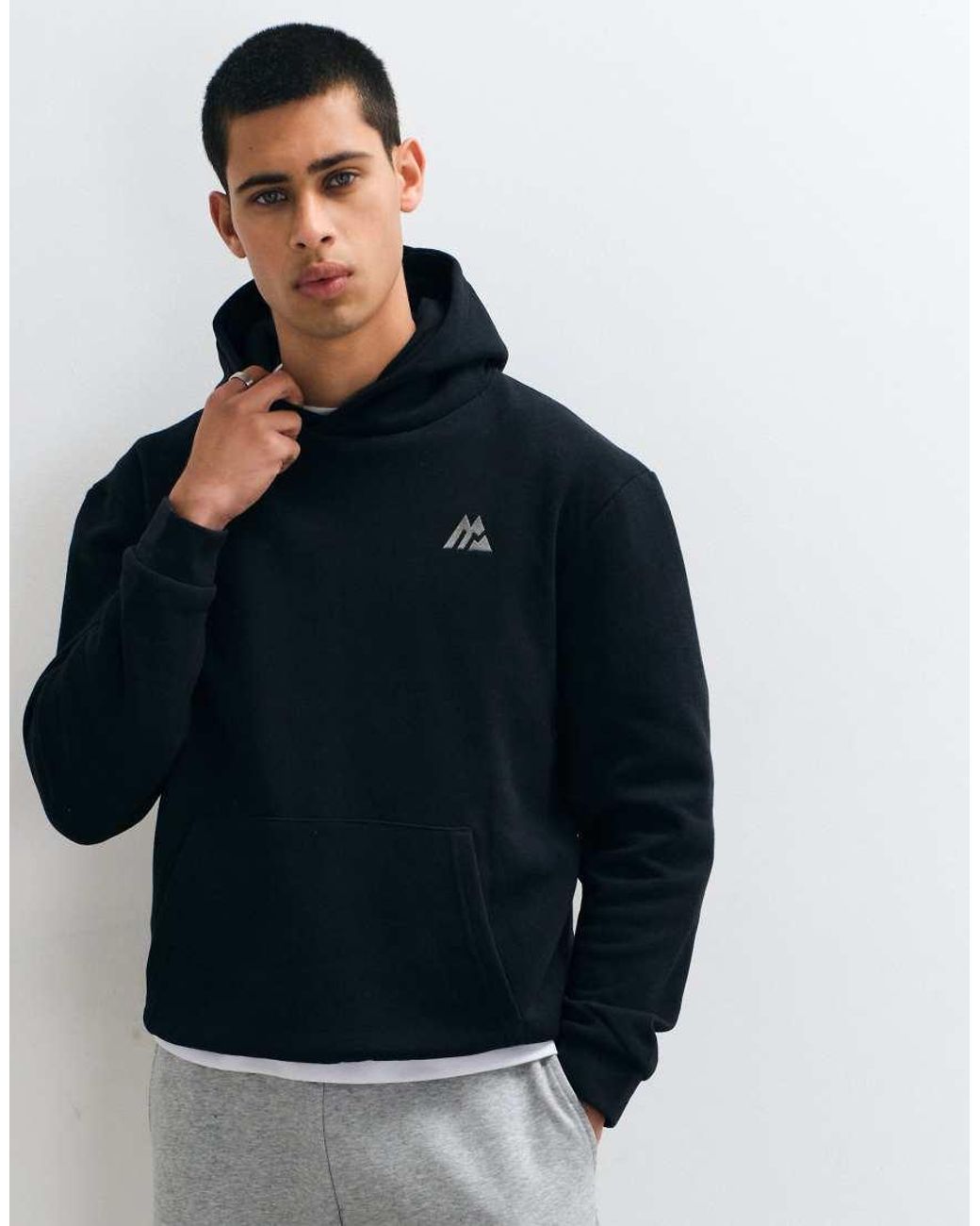 MONTIREX Blue Essential Hoodie With Logo for men