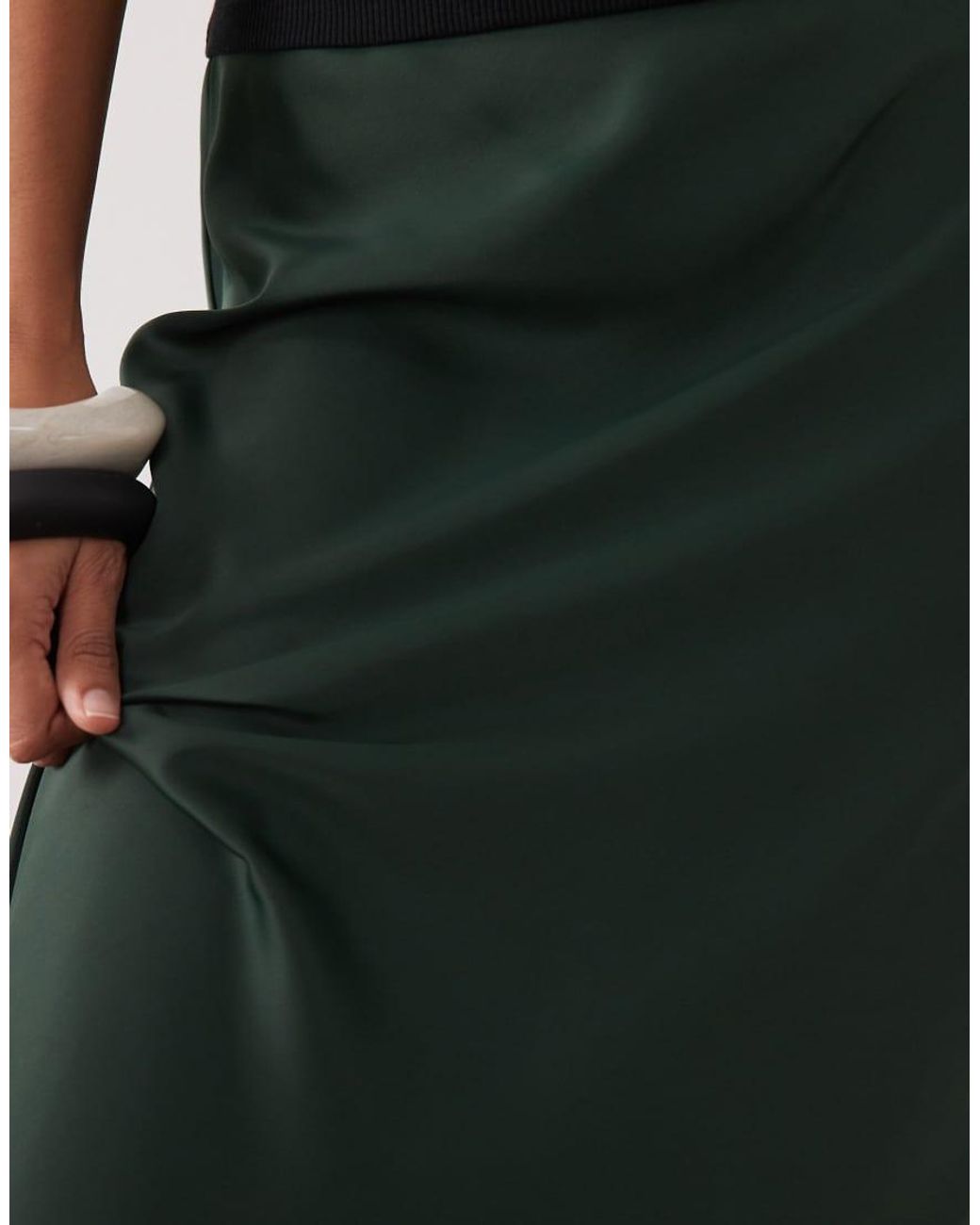 Y.A.S Multicolor Satin Midi Skirt