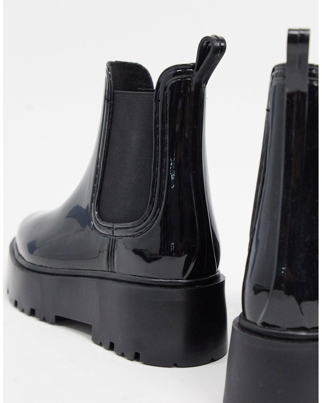 ASOS Gadget Chunky Chelsea Rain Boots 