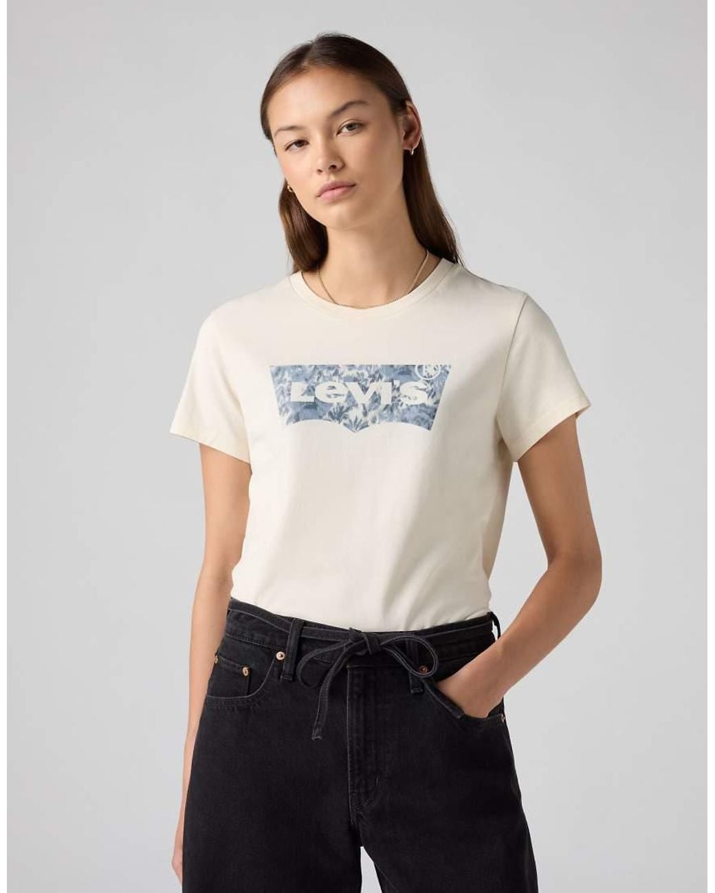 Levi's Natural Lse The Perfect Tee Ophelia Floral Bw Fi