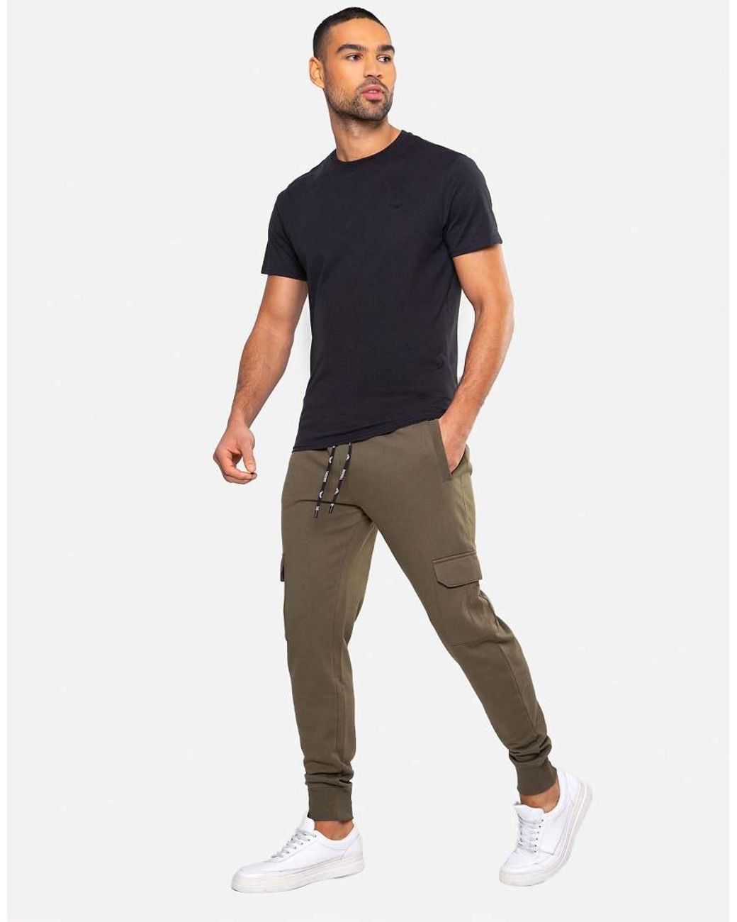 Threadbare Green Cargo Style Joggers for men