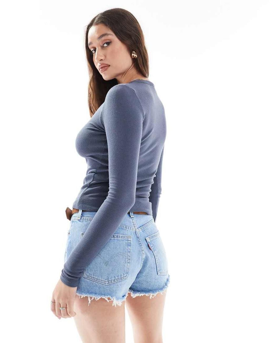 Cotton On Blue Ryan Long Sleeve Henley