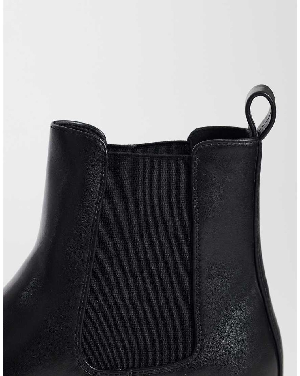 ASOS Blue Chelsea Boots With Cleated Sole for men