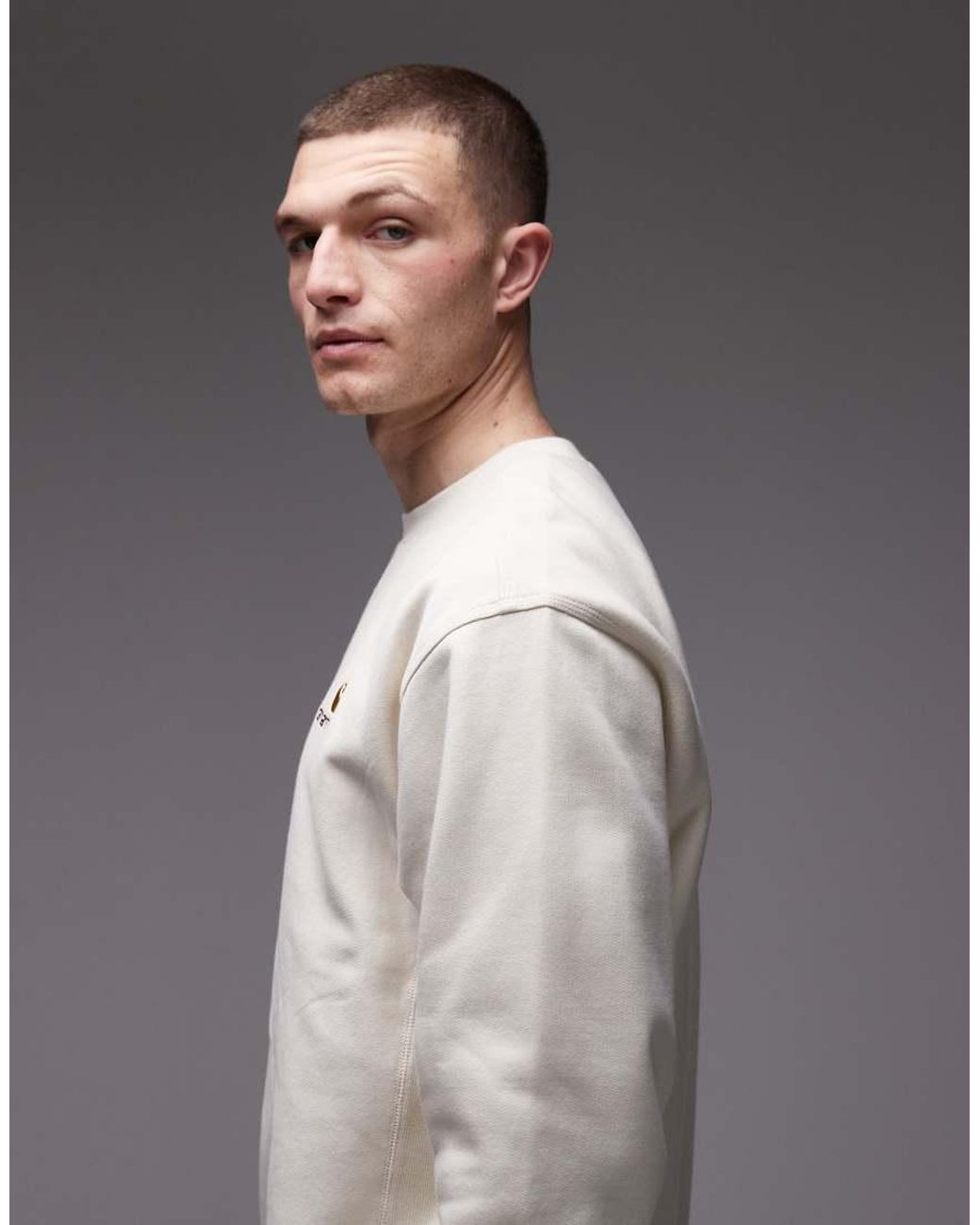 Carhartt Gray Carhartt American Script Sweatshirt for men