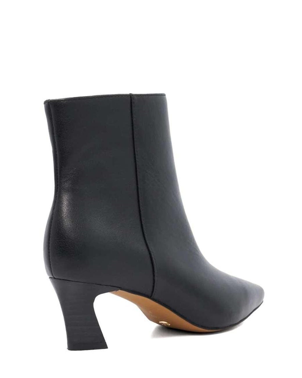 Dune Black Wide Fit Wf Overly Ankle Boots