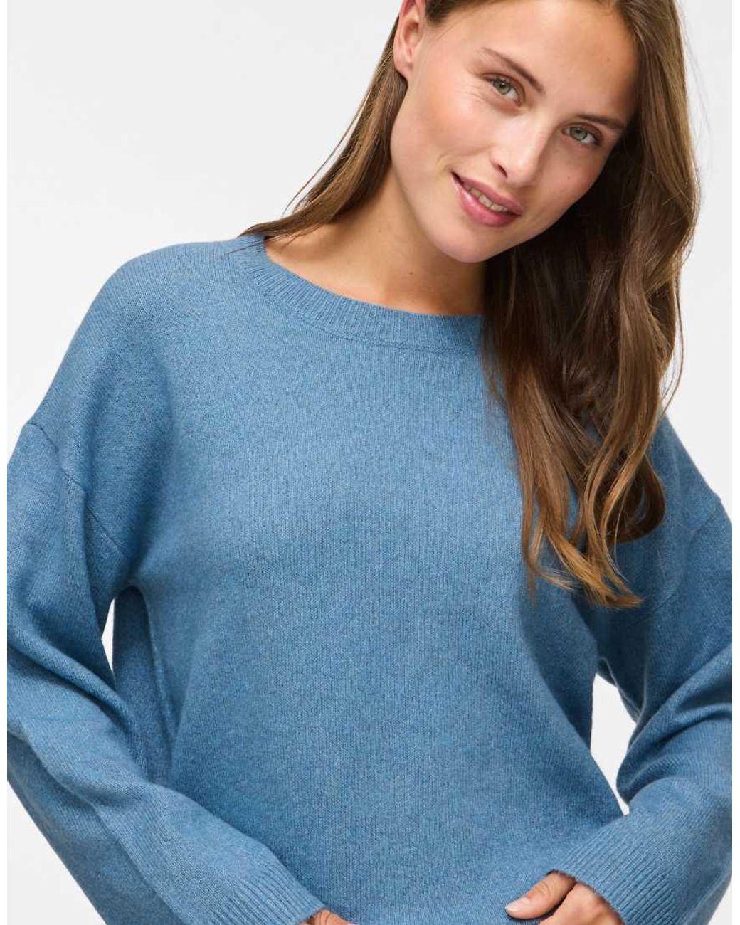 Vila Blue Knitted Pullover