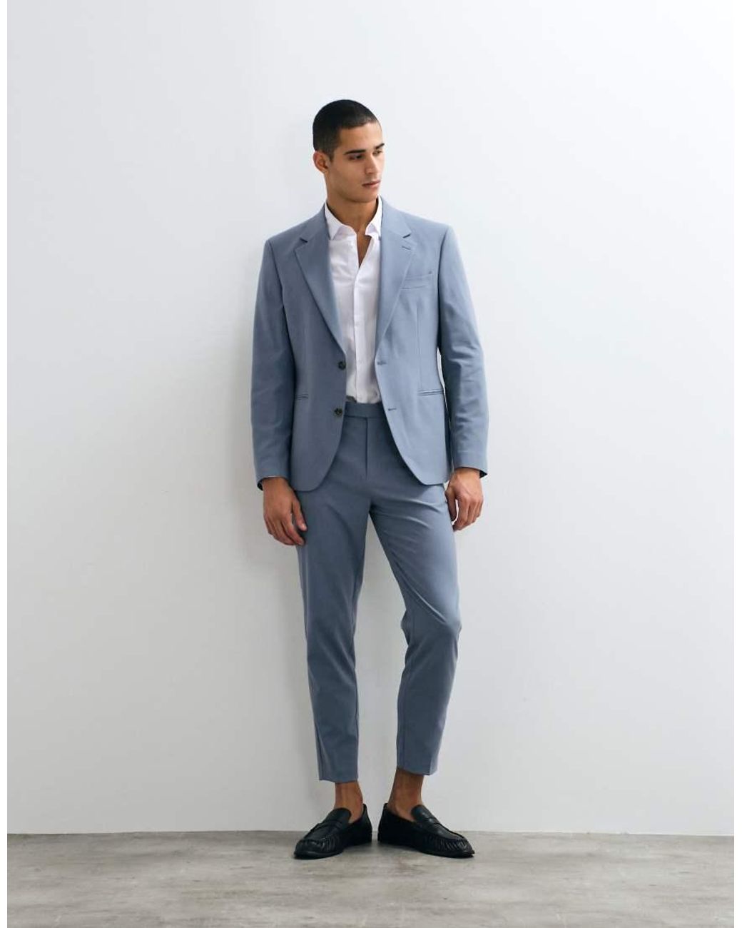 ASOS Blue Slim Suit Blazer for men