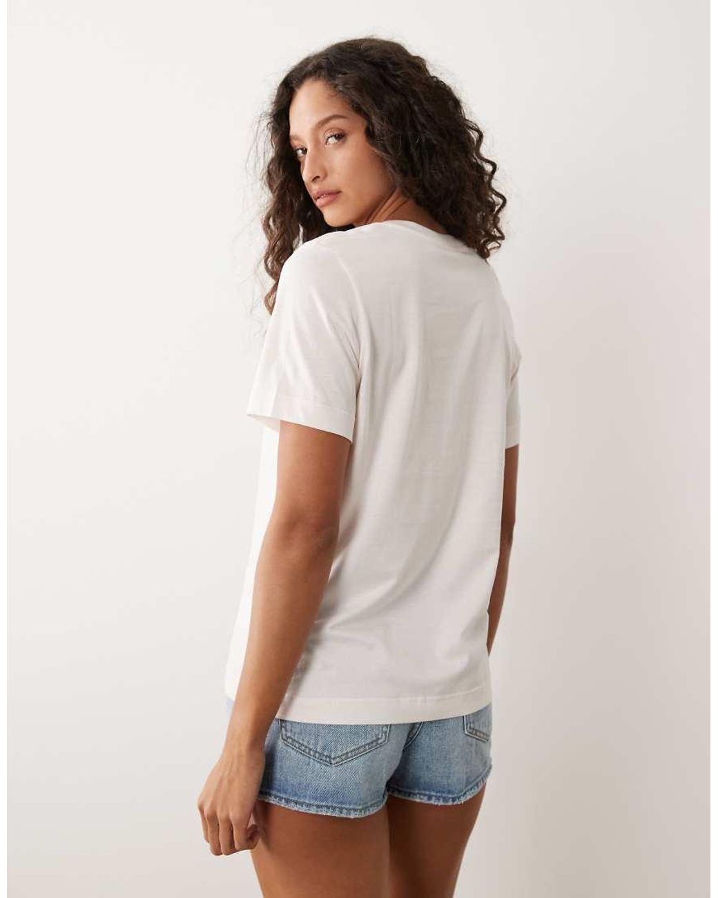 ARKET White Cotton Blend T-shirt
