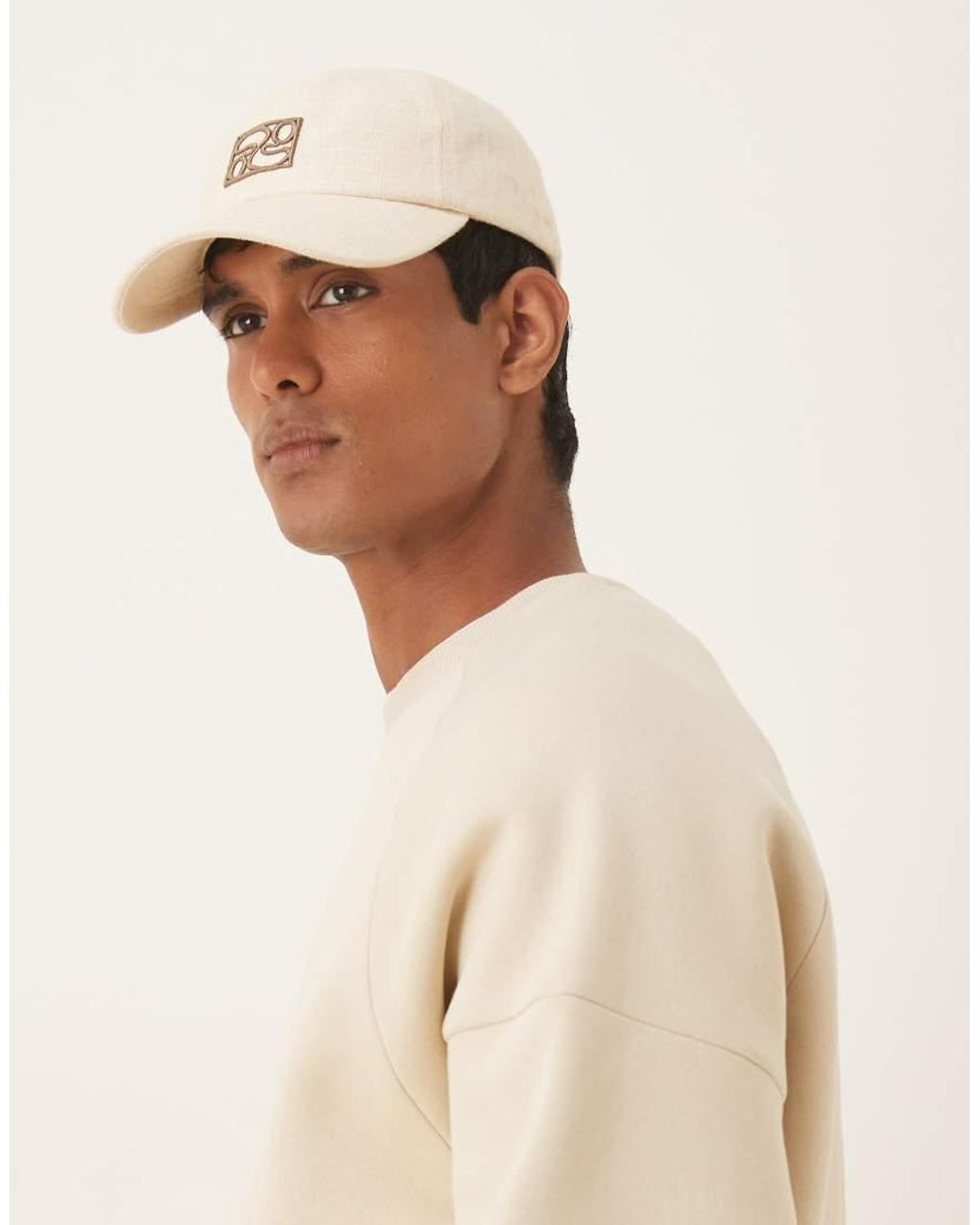ASOS Natural Relaxed Boxy Sweatshirt for men