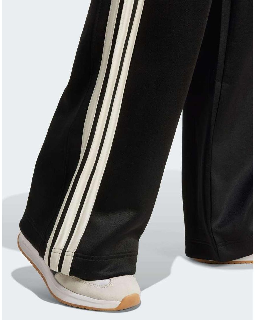 Adidas Originals Black Stadium 3-Stripes Track Pants