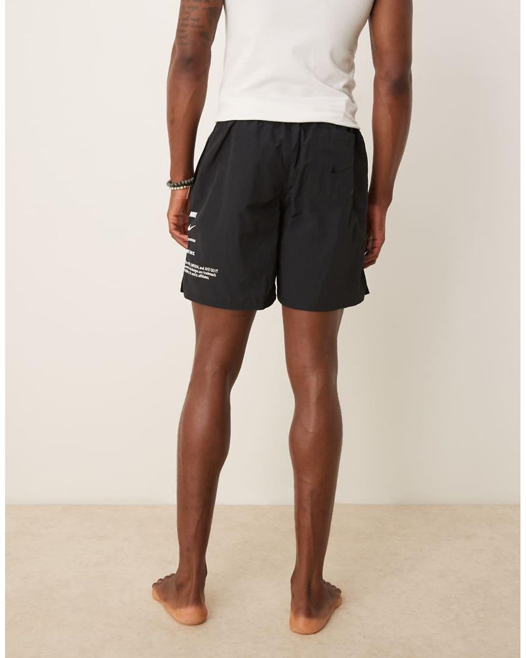Nike White Nike Specs 7 Inch Volley Swim Shorts for men